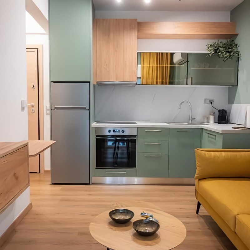 While luxury apartments